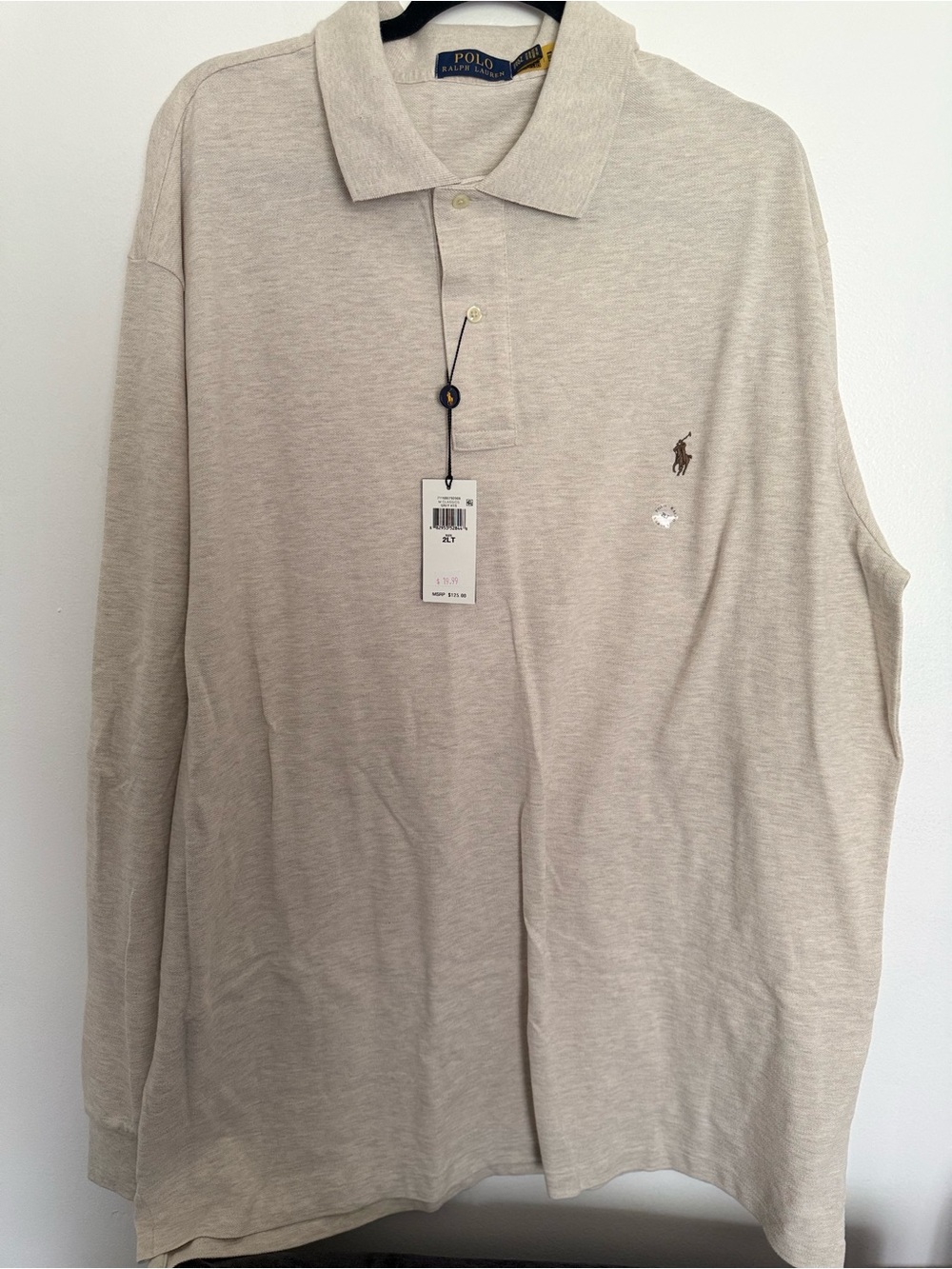 Polo by Ralph Lauren Heather Grey Pocket Crewneck Tee